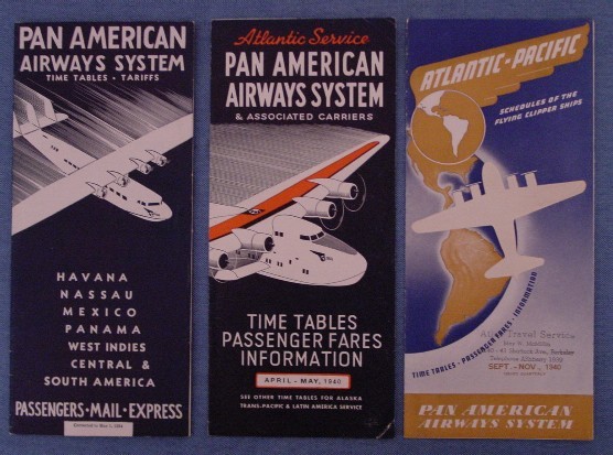 Pan Am Timetables