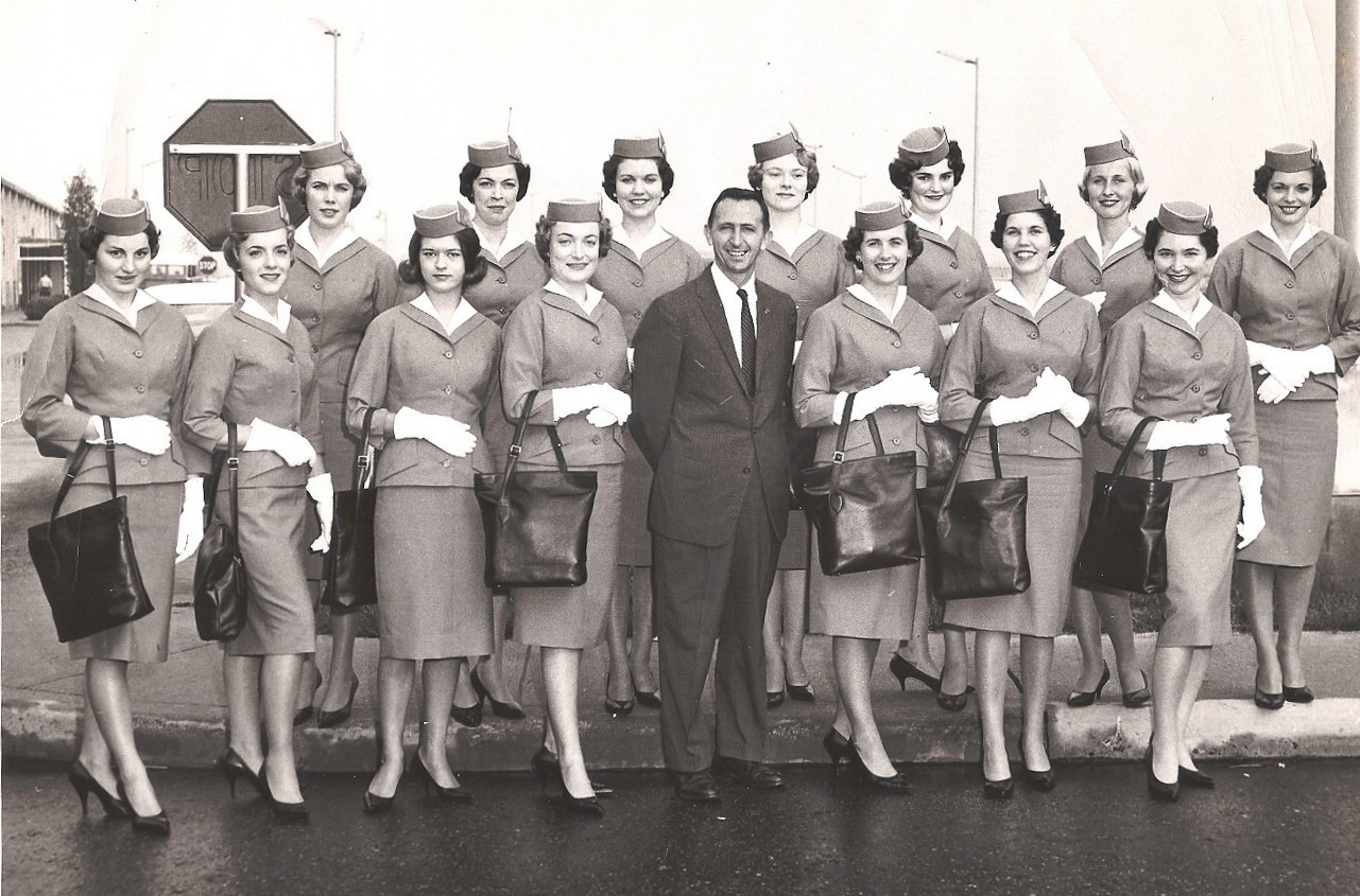 1963 Stewardess training graduation photo for the class of Andree Jan wife of Ray LeDour.