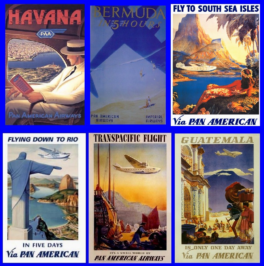 Pan American World Airways Travel Posters