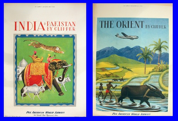 Just After World War II Pan Am Poster Art Had White Boarders And Simple Just After World War II Pan Am Poster Art Had White Boarders And Simple